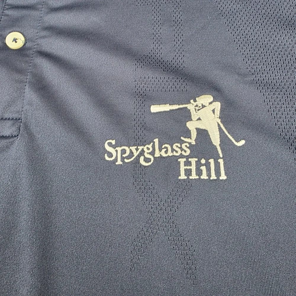 RLX Ralph Lauren Polo Shirt Mens XL Blue Gray Spyglass Hill Golf Performance